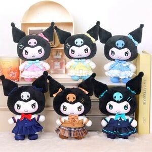 100% AUTHENTIC MINISO KUROMI School Life Vinyl Plush Keychain Gift Blind Box 1PC
